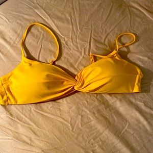 J Crew Yellow Bikini Top XXL